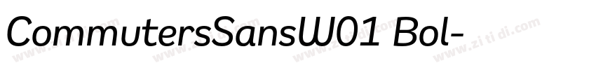 CommutersSansW01 Bol字体转换